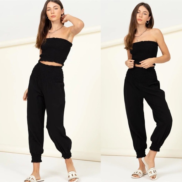 HYFVE Ruffle Tube Top and Lounge Set NWT - Picture 2 of 4